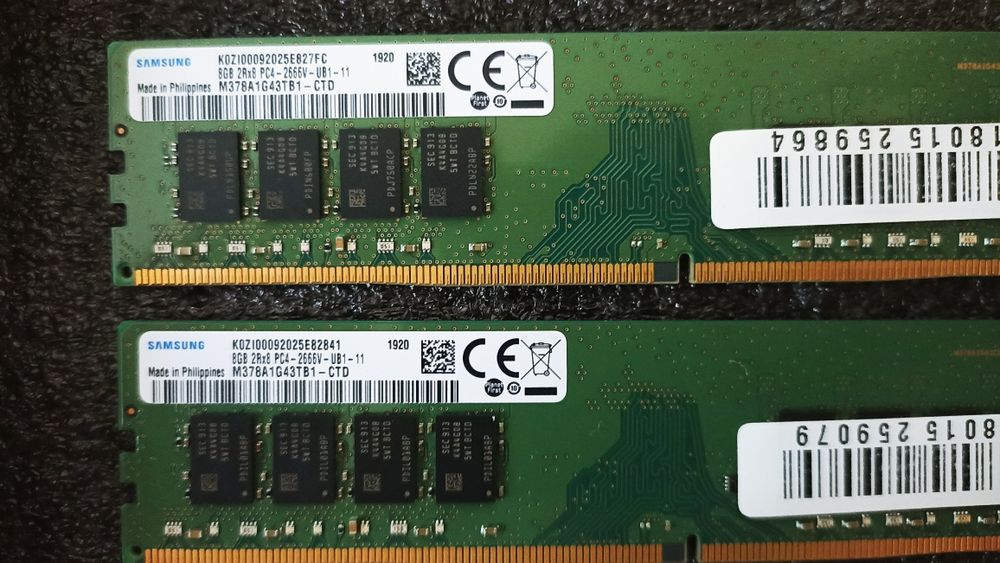 16 гб ОЗУ брендовые Samsung