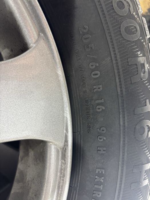 4бр 16 ки Dotz et 35 7,5ж Мерцедес Ауди Vw с гуми 205/60/16 дот22