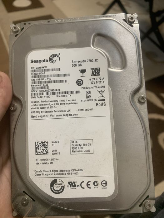 Hard disk 500gb seagate storage