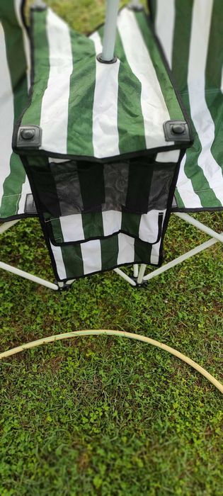 Градински комплект 2 стола с чадър и масичка НОВ внос от Германия