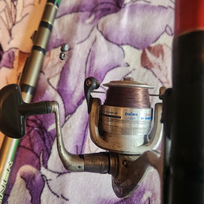 Сигнализатори със стойка две въдици на диамант на един риболов  4 либр