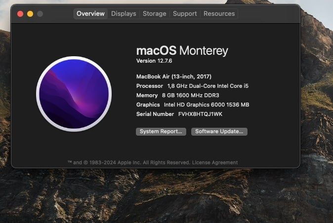Macbook Air kafolati bilan