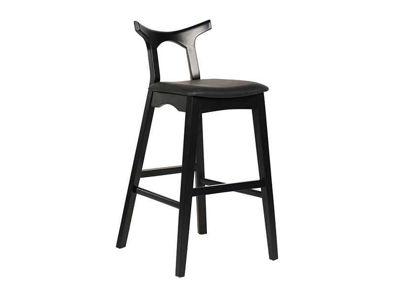 Бар стол Puzzle-home HM9951, Mасивно каучуково дърво, Два цвята