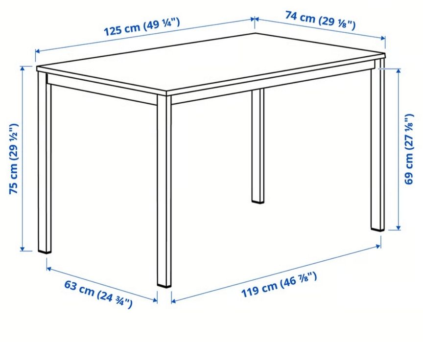 Masa alba pentru bucatarie