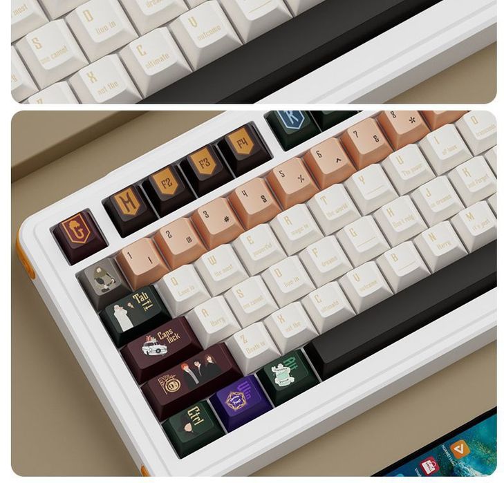 Механические кейкапы Harry Potter (полный набор, кастом)