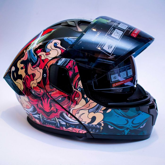 Модуларна / отваряема каска за мотор , скутер , пистов , Размер L56-58