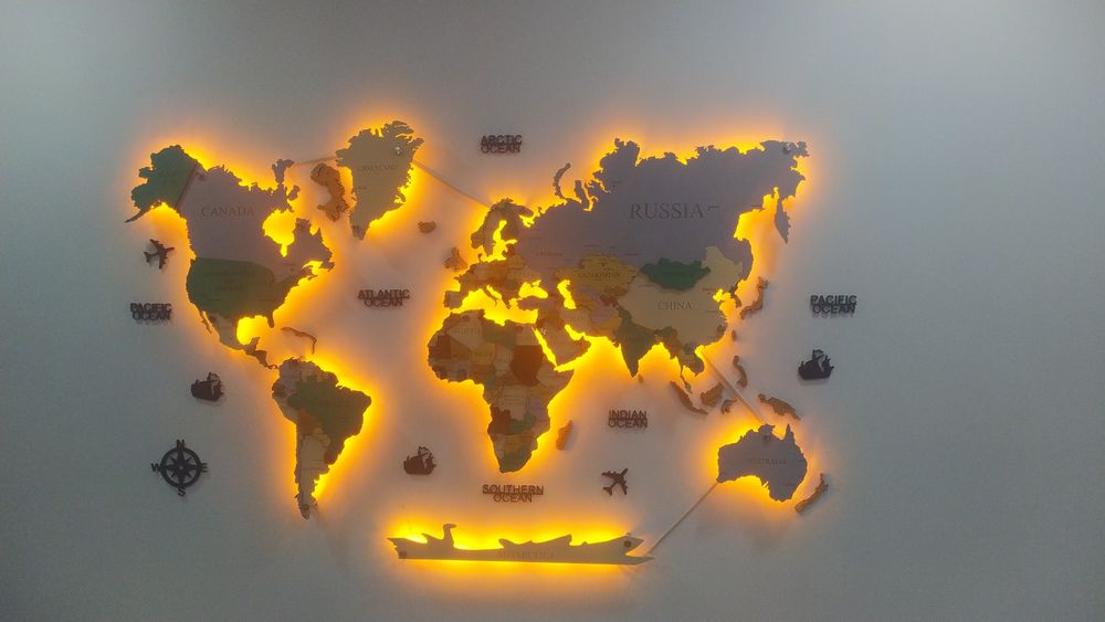 Установка карта мира