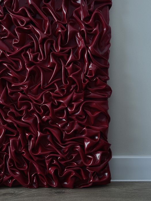 Tablou sculptural in relief ‘Silk labyrinth’