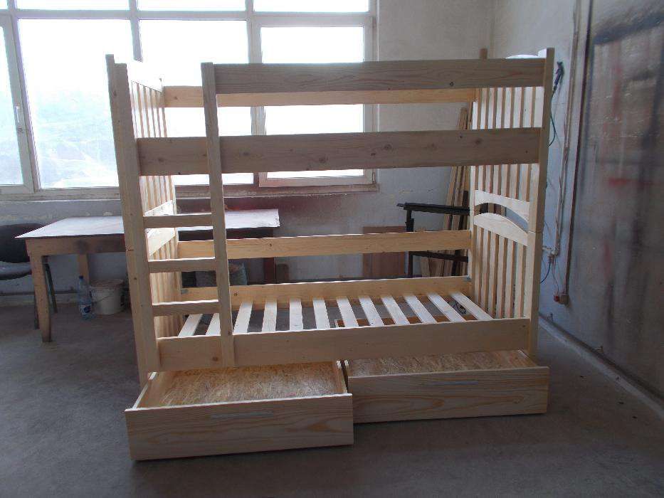 TRANSPORT GRATUIT.Pat etajat-supraetajat din  lemn masiv.Cod 2016