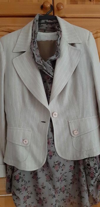 Костюм ЛЕН 3 Части–САКО + ПАНТАЛОН +ТУНИКА Памук! НОВИ!Пролет/Есен