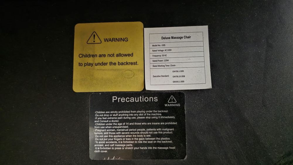 Massajni kreslo model (space)