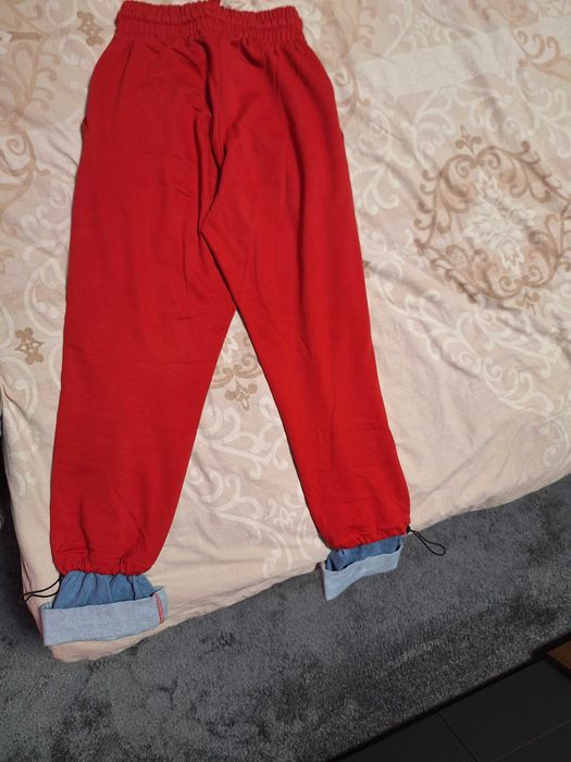 Спортно долнище с дънков крачол