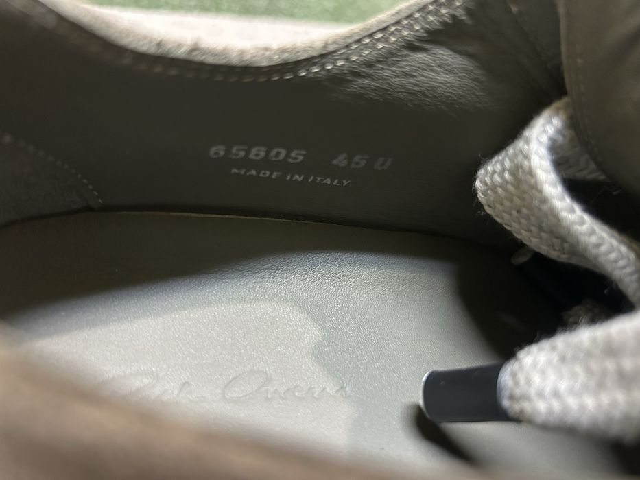 Rick owens jumbo lace low sneakers
