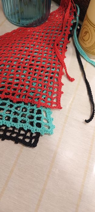 Вязаные косыночки, ручной работы