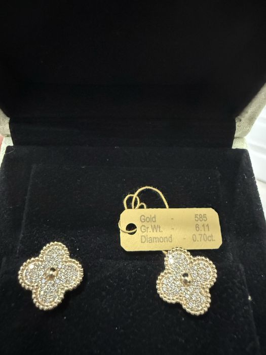 Бриллиантовые серьги ванклиф