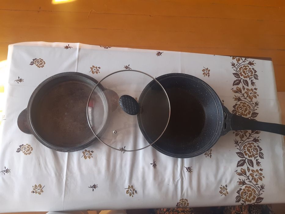 Чугунные сковородки с крышками