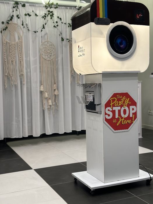 Cabină Foto Profesională + Fundaluri Paiete + Recuzită Completă