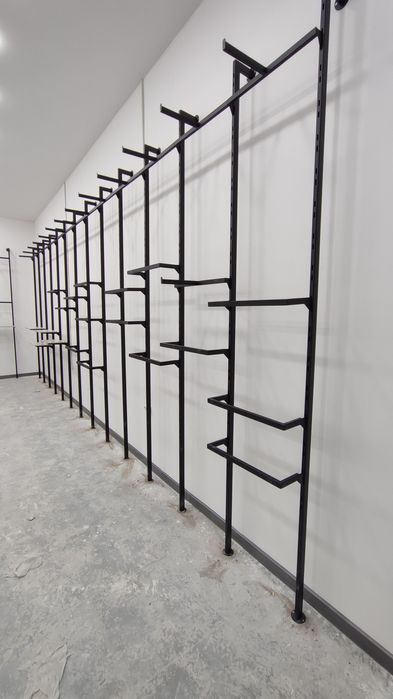 Стеллаж вешалка полки