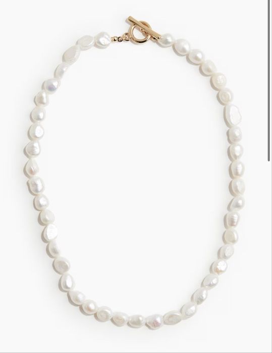 мини перлена огърлица и обеци hm