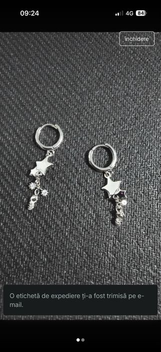 Cercei argint 925