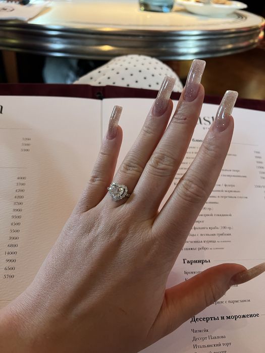 Кольцо ЭПЛ бриллиант 2,14 карата СЕРДЦЕ