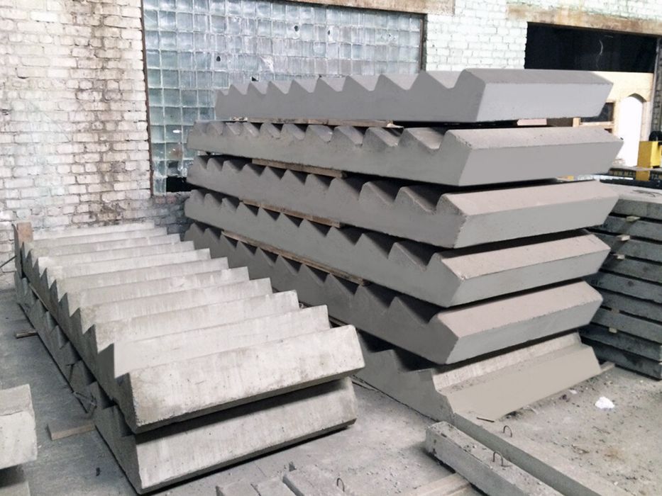 Лестничные марши, лотки, плиты