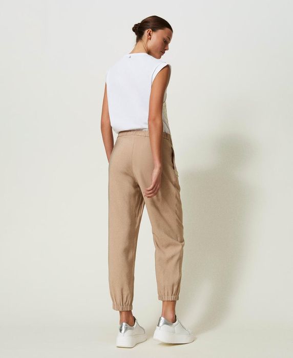 Джогър панталон от вискоза Twinset,размер L/XL,нов с етикет!