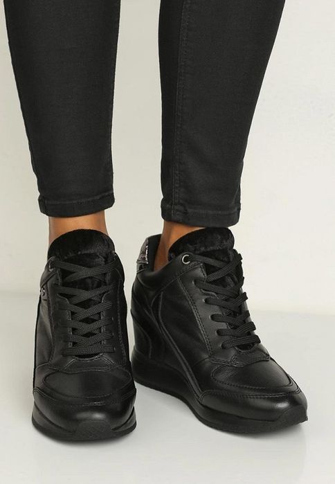 Фирменные Женские Кеды-Ботинки Geox из натуральной кожи