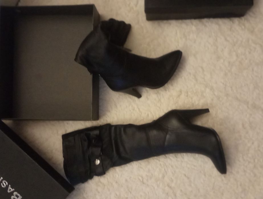 Сапоги из натуральной кожи! Италия Basilia!