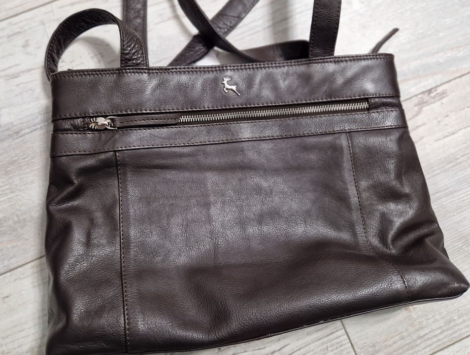 Дамска кожена чанта .100% естествена кожа