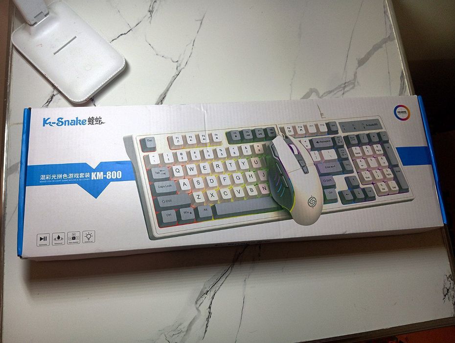 Клавиатура и мышь люкс, новая