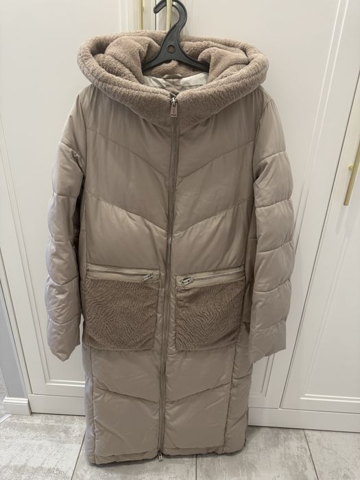 Зимний теплый пуховик/пальто