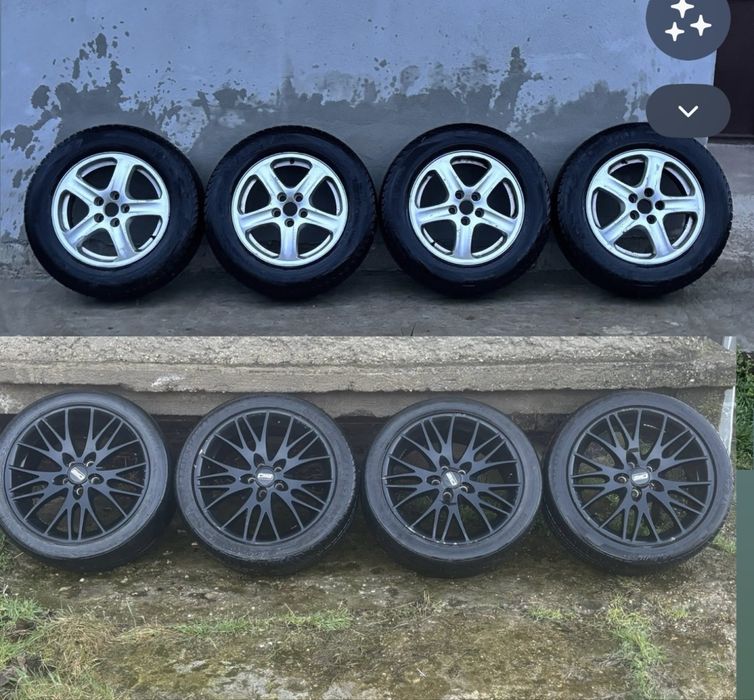 Джанти с гуми golf 4 audi a3 5x100 17