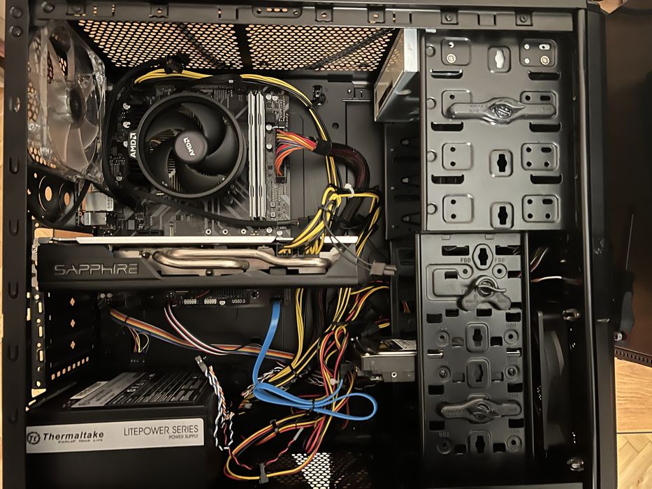 гейминг PC + монитор+ryzen 7 1700+1TB HDD+650w