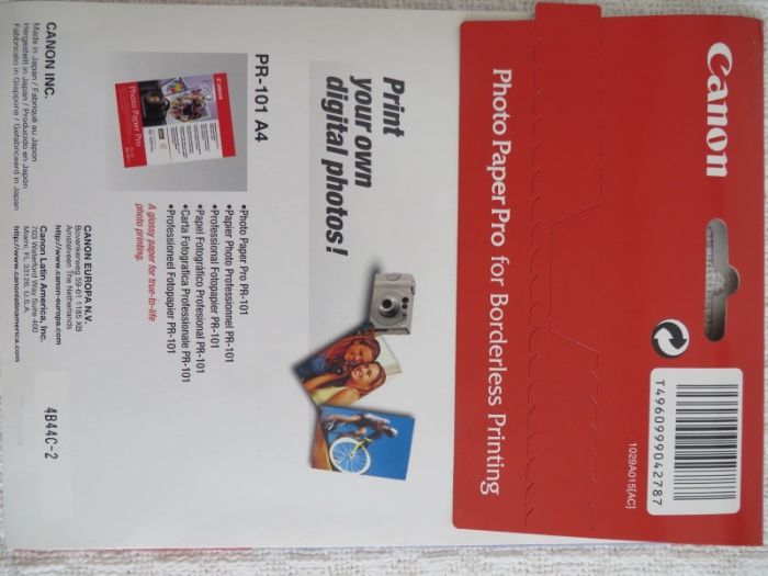 Фотохартия Canon PR-101, 10х15 см, 20 листа