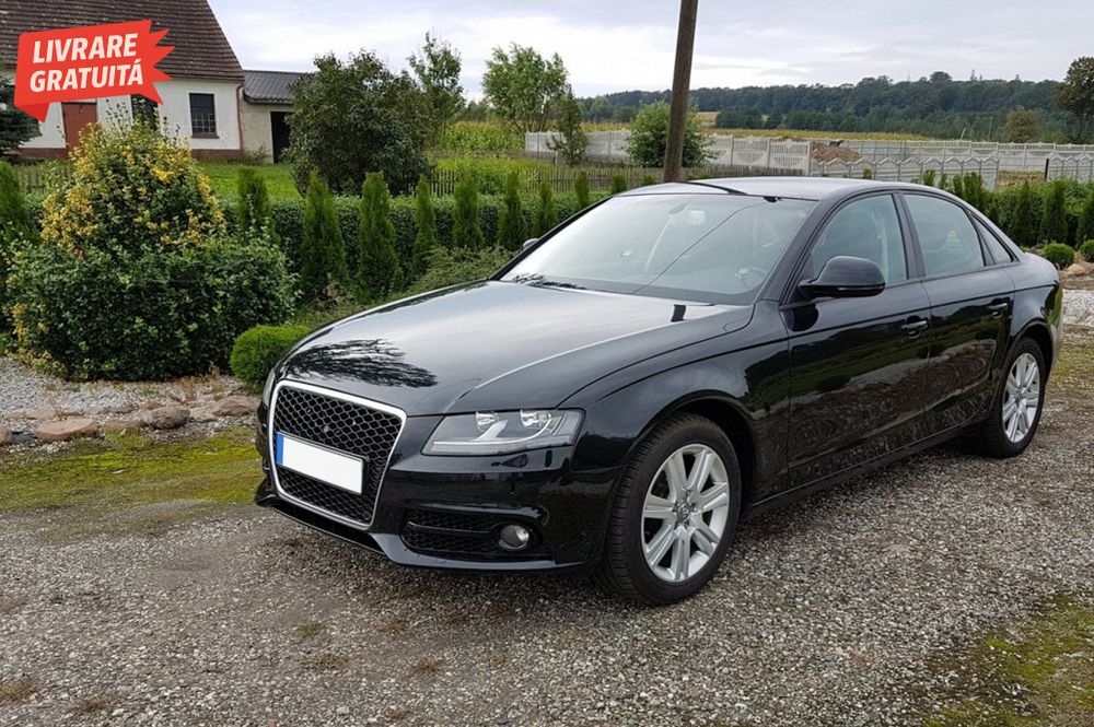 Grile Laterale Bara Fata AUDI A4 B8 8K (2007-2011) S4 Design Negru Luc