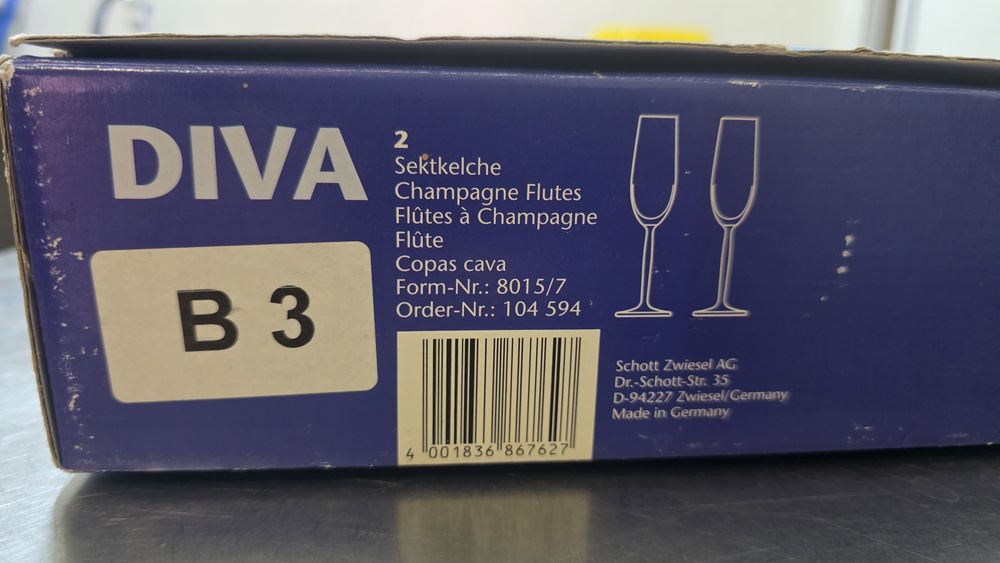 2 pahare de șampanie Schott Zwiesel Diva