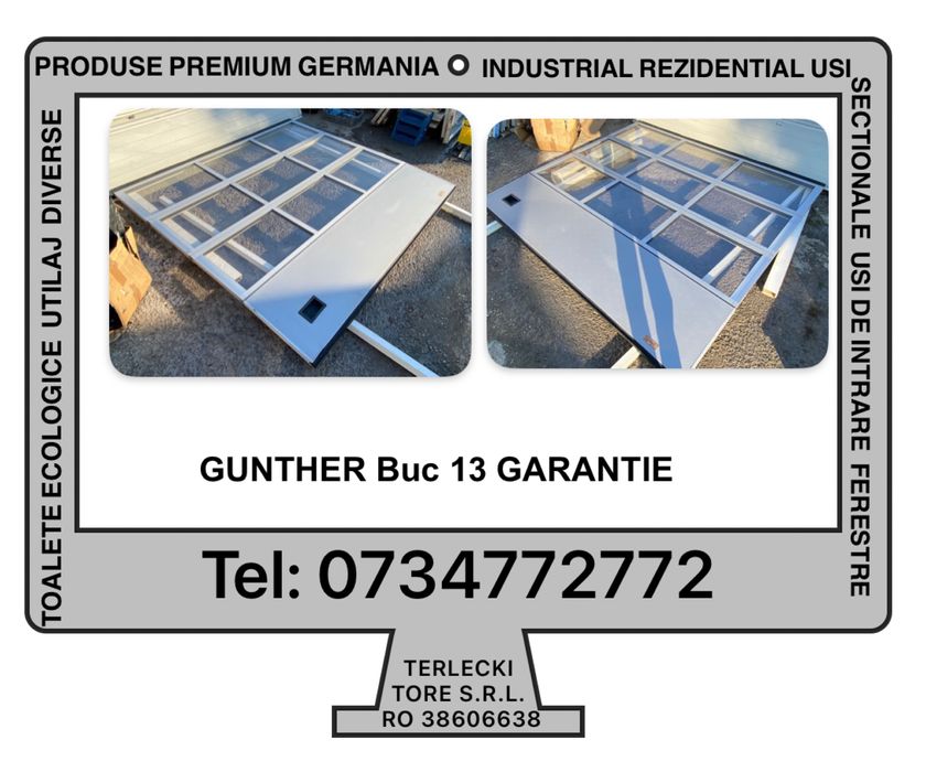 USA SECTIONALA INDUSTRIALA poarta hala garaj H 250 x L 273 Garantie