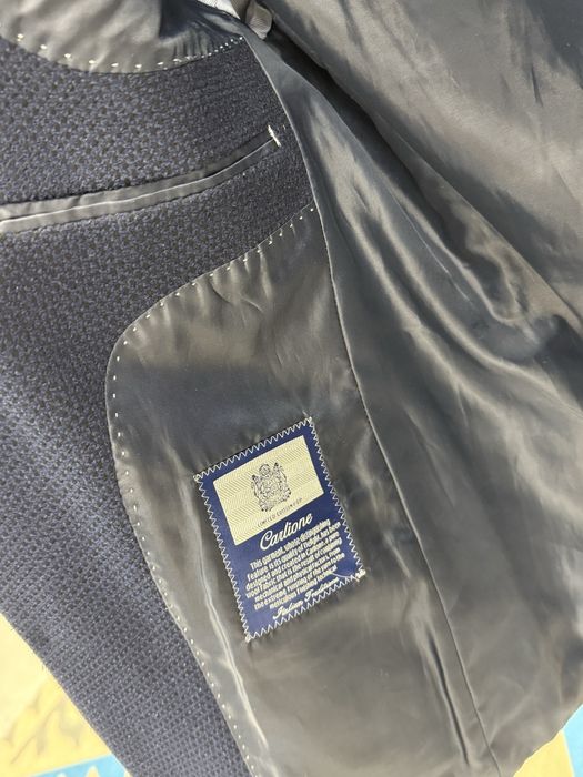 Пиджак темный синий