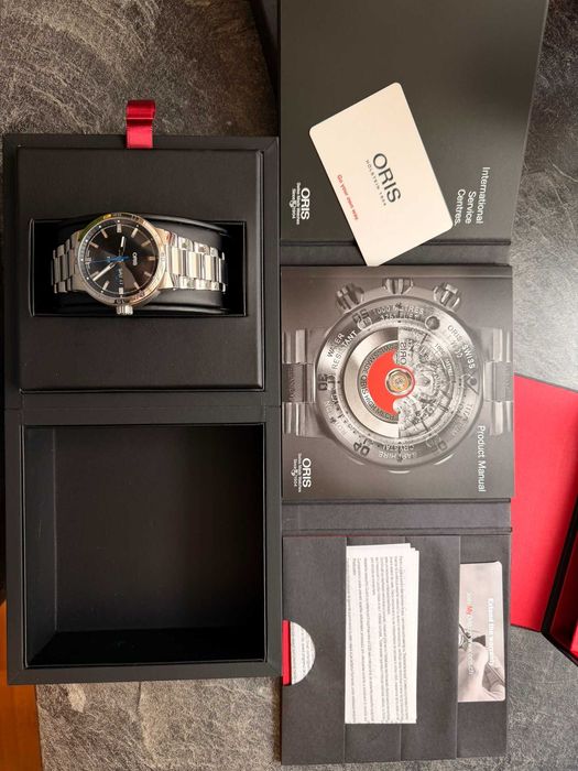 Ceas elvetian Oris TT1 Nou, pachet complet