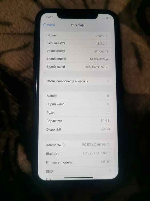 Vând iPhone 11 64gb