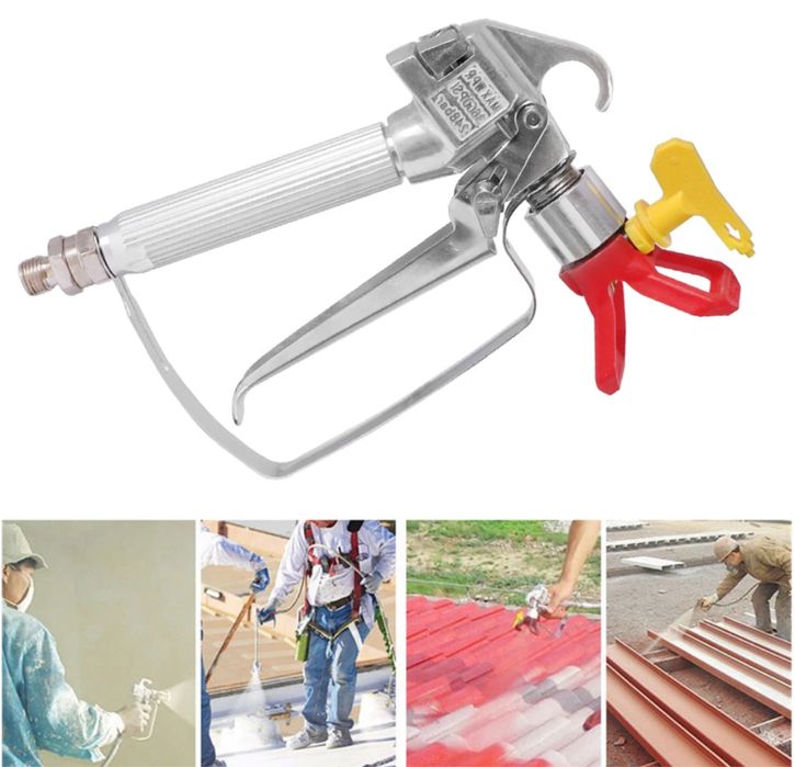 Пистолет за безвъздушно боядисване с държач и дюза Graco,Wagner!