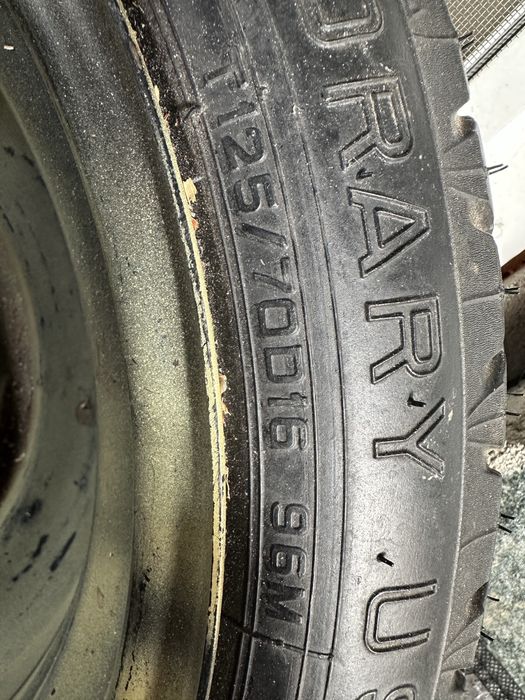 Продавам резервна гума /патерица/ за кия,хюндай и други.