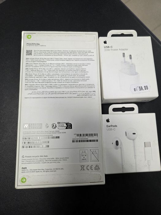 Apple iPhone 16 Pro Max – 256GB – Black Titanium