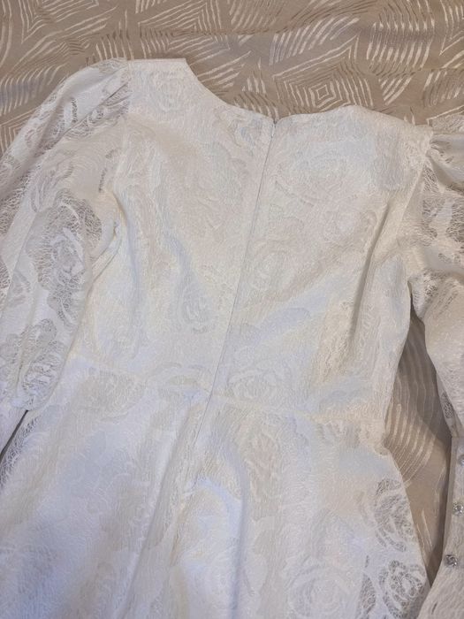 Белое платье Hand Made размер S