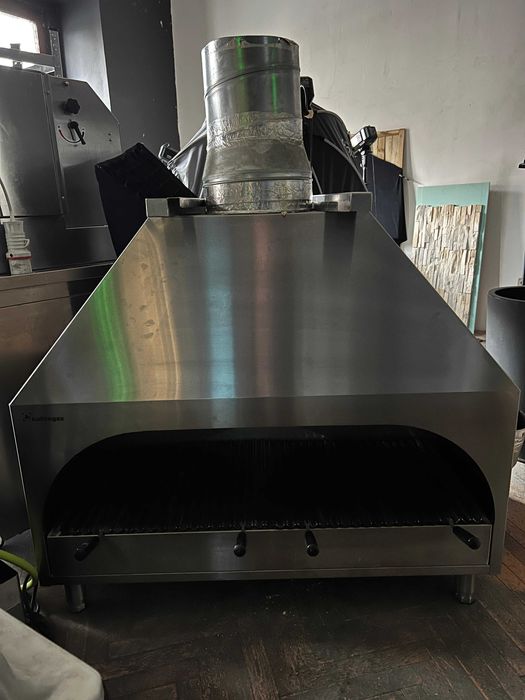 Gratar Inox Pe Carbuni+Hota Cu Motor Ruck