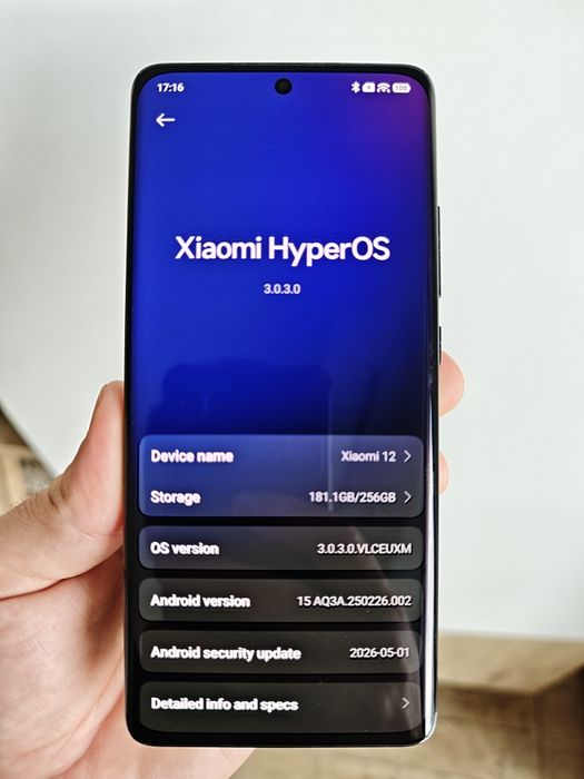 Xiaomi 12 8gb RAM + 256 GB