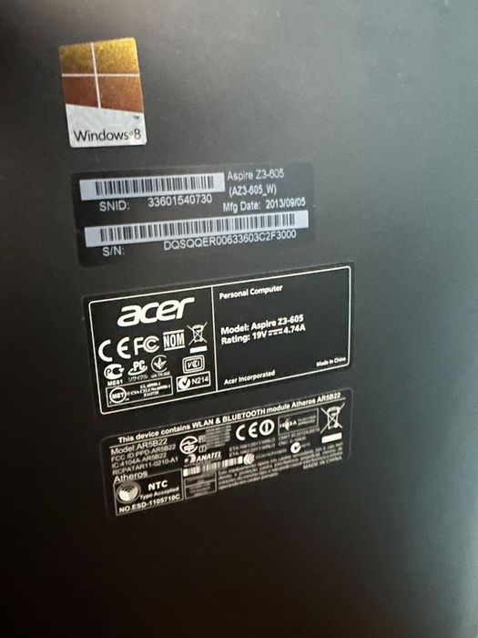 Сенсорный моноблок Acer