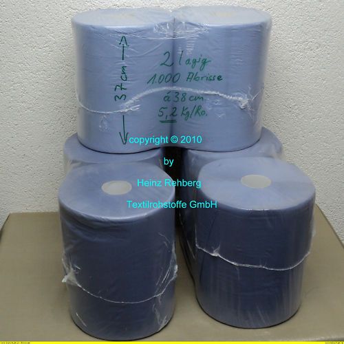 2 role hartie albastra 24 cm, 3 straturi.Prosop hartie anti scamosare