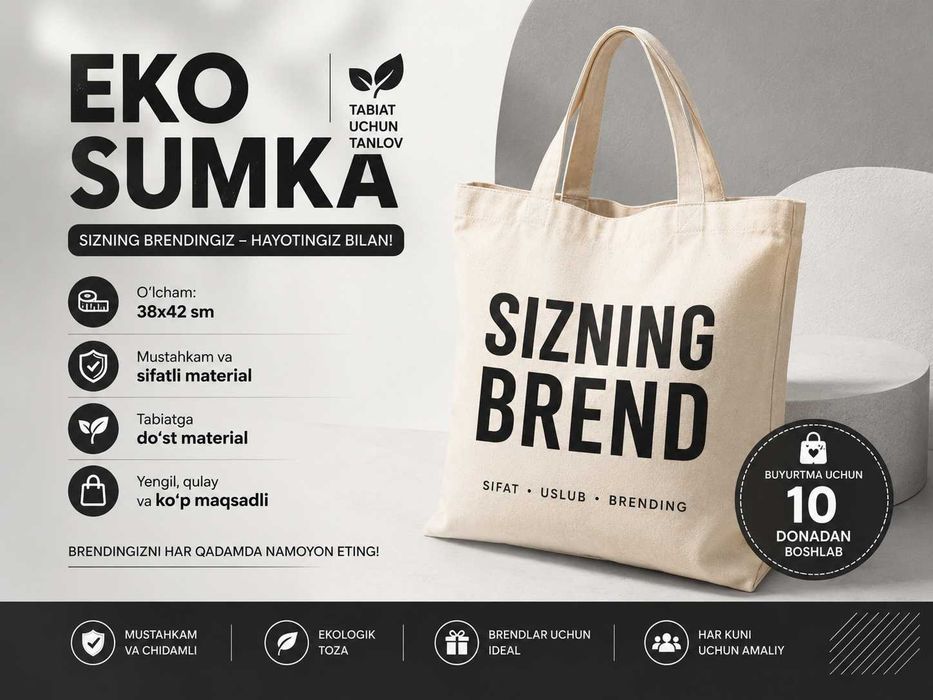 Ekosumka logotip / Shopper logotip / Ekosumka pechat